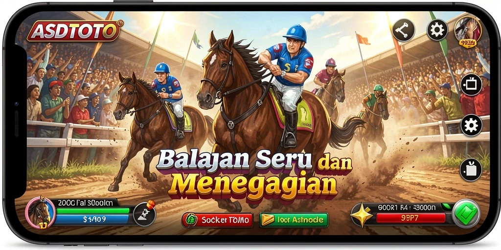 Gameplay balapan seru dengan mobil yang cepat.