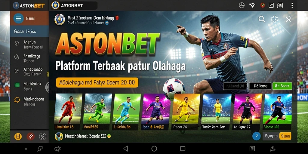 Tampilan gameplay taruhan olahraga di ASTONBET.