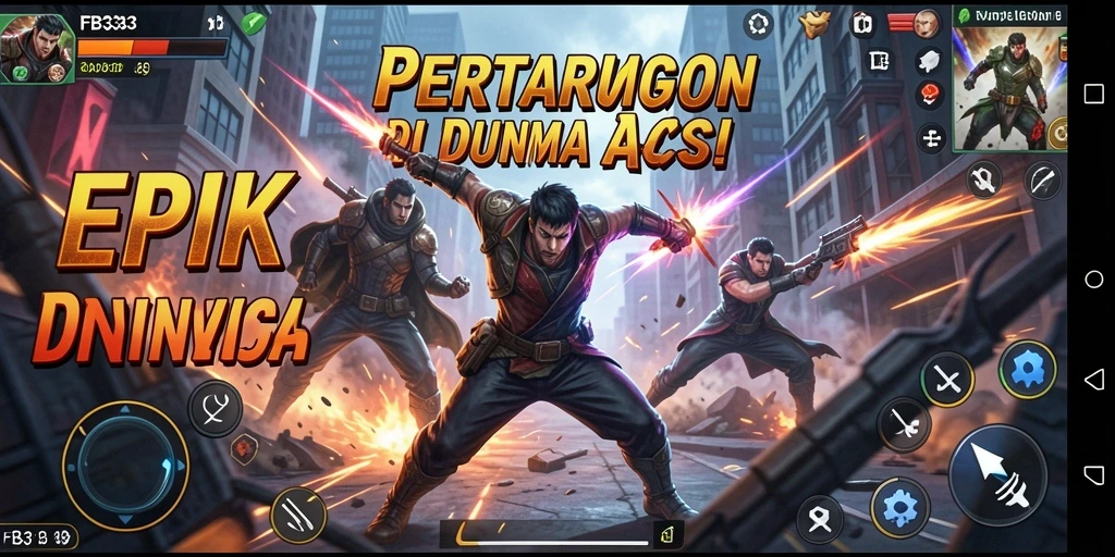 Tampilan seru saat karakter bertarung dalam FB333.