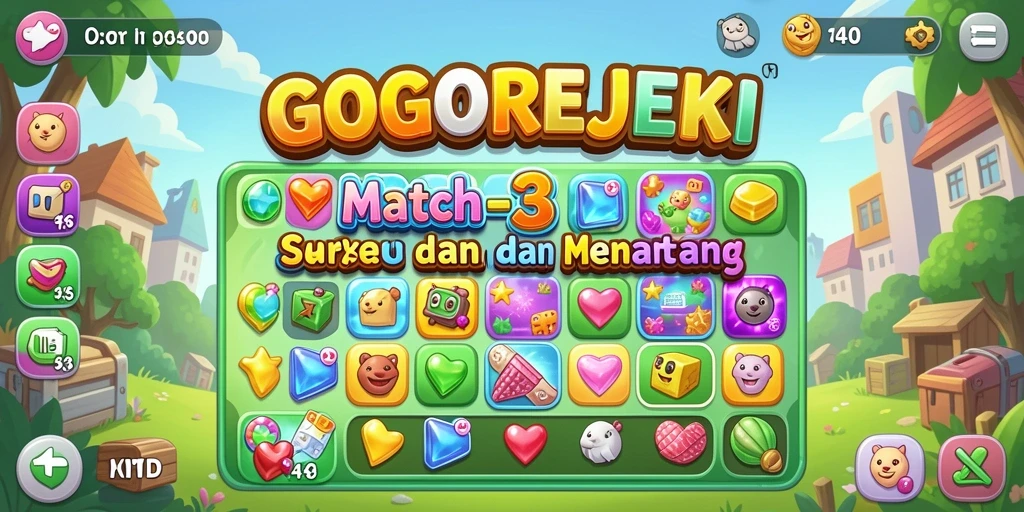 Tampilan menarik Gameplay seru GOGOREJEKI yang menantang.