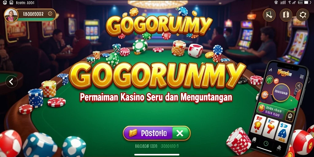 Tampilan menarik saat bermain GOGORUMMY dengan gameplay Kasino yang mendebarkan.
