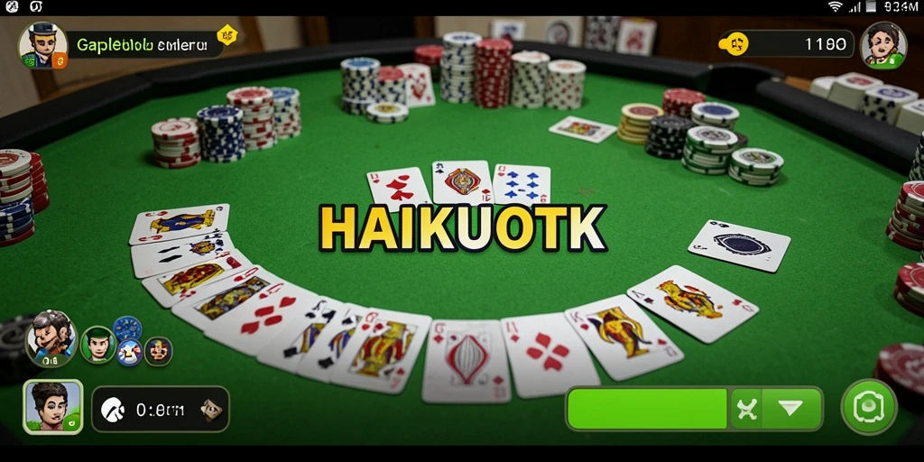 Tampilan gameplay HAIKUOTK yang seru dan interaktif.