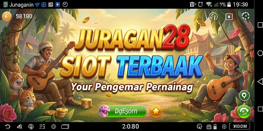 Screenshot utama JURAGAN28 menampilkan gameplay slot yang menarik.