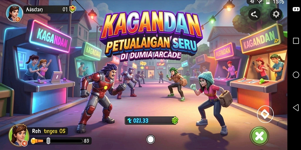 Screenshot gameplay KAGANDAN yang seru dan penuh warna.