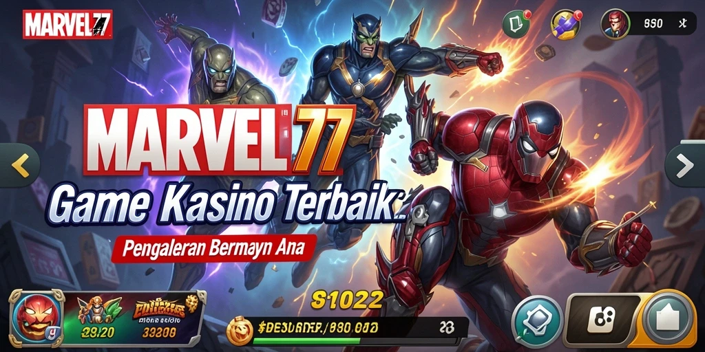 Tangkapan layar utama MARVEL77 menampilkan momen seru dalam permainan Kasino.