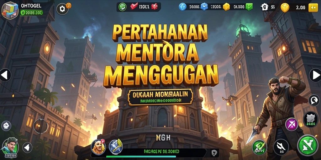Tampilan gameplay menara pertahanan OHTOGEL yang seru dan menantang.
