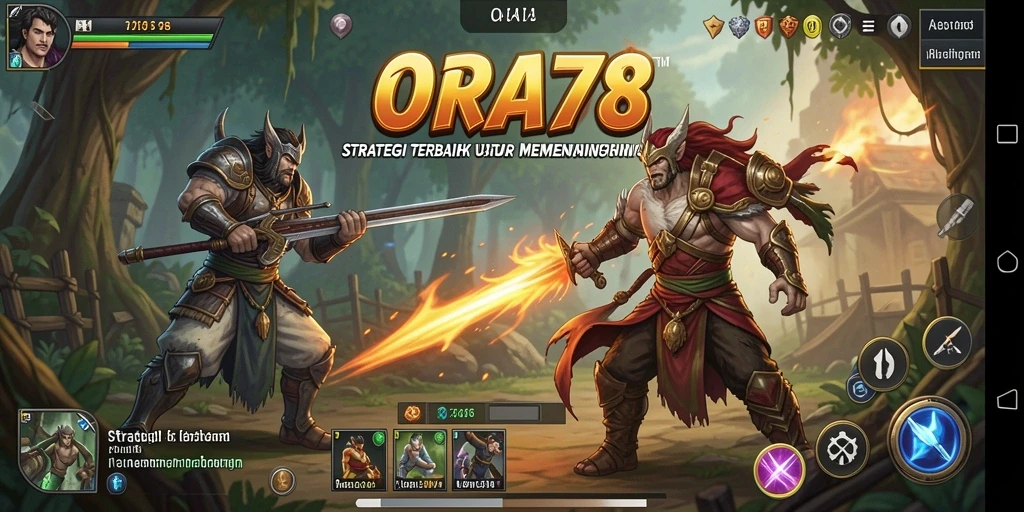 Tampilan gameplay yang penuh strategi dalam ORA78.