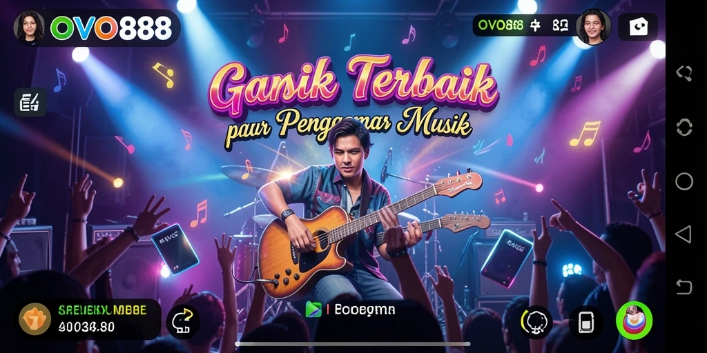 Tampilan gameplay OVO88 dengan antarmuka menarik dan musik seru.